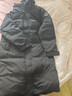 波司登（BOSIDENG）于適同款25新款羽絨服男女同款情侶長(cháng)款寬松舒適連帽面包服外套 黑色|8056 XL 175/96A 體重約140-155斤 曬單實(shí)拍圖