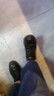 EXUELING鞋子男鞋春季新款運動(dòng)黑色板鞋廚師廚房工作防水防滑休閑勞保潮鞋 黑色 44 (270mm) 曬單實(shí)拍圖