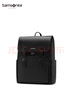 新秀麗（Samsonite）雙肩包 時(shí)尚通勤背包電腦包 商務(wù)輕奢牛皮革翻蓋書(shū)包 立體包型NV0 黑色 曬單實(shí)拍圖