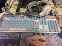 狼蛛（AULA）F2068Pro機械鍵盤(pán)鼠標 全鍵熱插拔 背光 有線(xiàn)鍵鼠三件套裝 辦公電腦鍵盤(pán)電競游戲專(zhuān)用 紫淺藍【鍵鼠耳機桌墊-四件套】青軸 曬單實(shí)拍圖