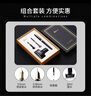 畢加索（pimio）鋼筆禮盒墨水套裝簽字用筆雙筆尖0.5mm0.38mm成人學(xué)生書(shū)法練字筆T717亮黑金夾 曬單實(shí)拍圖