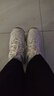 斯凱奇（Skechers）女鞋時(shí)尚厚底增高老爹鞋舒適復古休閑運動(dòng)鞋149807 乳白色/OFWT 37 曬單實(shí)拍圖