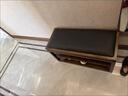 入戶(hù)換鞋凳全實(shí)木免安裝家用門(mén)口入門(mén)鞋柜一體穿鞋凳多層入戶(hù)鞋架 全實(shí)木胡桃+【米白色坐墊】120CM 曬單實(shí)拍圖