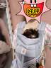ergobaby美國二狗腰凳嬰兒背帶omni360全階段系列柔軟透氣便攜抱嬰帶灰色 曬單實(shí)拍圖
