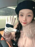 GOLOVEJOY保暖手套女冬季防風(fēng)防寒滑雪內膽戶(hù)外登山騎行抓絨觸屏手套 暖白S 曬單實(shí)拍圖