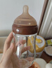 世喜新生兒防脹氣奶瓶3-7個(gè)月玻璃嬰兒仿母乳奶嘴240ml 曬單實(shí)拍圖