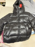 京東京造【黑金進(jìn)口白鵝絨】鵝絨服短款羽絨服男女同款冬季外套 曜石黑 S 曬單實(shí)拍圖