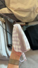 無(wú)印良品（MUJI）再生聚酯纖維 寬口化妝包 紫色格紋 長(cháng)13×寬9×厚4cm 曬單實(shí)拍圖