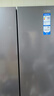 海爾（Haier）小紅花套系418升594mm專(zhuān)業(yè)超薄零嵌十字T型家用電冰箱一級能效BCD-418WGHTDB9S9U1家電國家補貼20% 曬單實(shí)拍圖