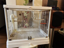 達洋直營(yíng) 新款全景玻璃高透明鳥(niǎo)籠子別墅家用大號豪華鸚鵡籠B6047 新品氧生代3.0—B6047白 玻璃鳥(niǎo)籠 曬單實(shí)拍圖
