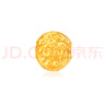 行金銀中黃金吊墜 足金999核桃珠配件 隔珠吊墜編手繩項鏈DIY掛墜 送禮 核桃珠吊墜(多顆)克重多退少補 約0.8克 曬單實(shí)拍圖