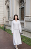 歌力思（ELLASSAY）2025秋季新款云感綿羊毛溫柔松弛亮絲點(diǎn)綴針織衫女EWU363M00100 淺米杏半身裙 S 曬單實(shí)拍圖