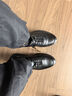 奧康（Aokang）運動(dòng)休閑鞋男牛皮透氣舒適松緊帶套腳皮鞋黑色42碼 曬單實(shí)拍圖