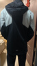 李寧2025年春季新款運動(dòng)拼接棉服男女情侶跑步運動(dòng)服防風(fēng)保暖夾克上衣 黑色/云霧白-1(男) 帽子可收納 L 曬單實(shí)拍圖