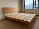 小半實(shí)木床雙人床北歐日式1.5單人小戶(hù)型臥室現代簡(jiǎn)約櫻桃木家具1.8米 【千尋床單床】櫻桃木 1.8m*2m 曬單實(shí)拍圖