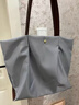 anellolegato largo日本托特包單肩包手提包腋下包大容量女包通勤hobo 灰藍色 曬單實(shí)拍圖