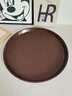靜閑居托盤(pán)圓形上菜會(huì )議防滑餐廳大托盤(pán)特大塑料茶盤(pán)端菜茶水送餐餐飲 棕色圓形35CM 曬單實(shí)拍圖