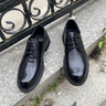 七匹狼男鞋春季新款潮流商務(wù)休閑皮鞋男軟底防滑英倫風(fēng)黑色正裝鞋子男 黑色 【標準皮鞋碼】 41 (255mm) 曬單實(shí)拍圖