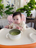 英氏（YEEHOO）輔食碗套裝禮盒兒童保溫碗寶寶輔食勺嬰兒圍兜開(kāi)葷周歲生日禮物 寶寶開(kāi)葷禮/生日禮/周歲禮【4件套】 曬單實(shí)拍圖