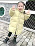 迪士尼（Disney）兒童羽絨棉服加厚中長(cháng)款棉衣男童女童外套新款冬季寶寶棉襖 油綠色 140 建議身高130-140厘米 曬單實(shí)拍圖