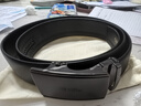 金利來(lái)防指紋自動(dòng)扣腰帶商務(wù)牛皮褲帶商務(wù)通勤百搭皮帶男 黑色 115禮盒 曬單實(shí)拍圖