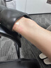 百田森皮鞋女通勤真皮中跟女鞋超軟小羊皮深口單鞋及踝靴 黑色 34 曬單實(shí)拍圖