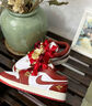 耐克球鞋定制Nike Air Jordan 1AJ1婚鞋秀禾 國風(fēng)手繪 低幫女子籃球鞋 鳳求凰 36.5 支持鑒定 假一賠三 曬單實(shí)拍圖
