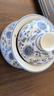 不拙三才蓋碗羊脂玉茶碗單個(gè)防燙單人茶具一人飲描金白瓷青花瓷蓋碗 曬單實(shí)拍圖