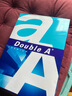 Double A a4紙達伯埃復印紙打印紙500張/包A4復印白紙彩印單包 A4 80g  500張*1包 曬單實(shí)拍圖