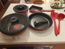 特福（Tefal）鍋具套裝百變鍋可拆卸煎炒鍋有鈦不粘鍋六件套千葉玫瑰紅 曬單實(shí)拍圖