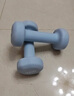 Keep 彩色浸塑啞鈴 男士女士家用健身肌肉手臂塑形輕重量水藍 2kg*2 曬單實(shí)拍圖