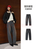 森馬（Semir）牛仔褲女做舊寬松香蕉褲高街2025冬抓毛彎刀褲廢土風(fēng)109725124007 曬單實(shí)拍圖
