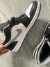 耐克喬丹男子輕便AJ1板鞋冬季平底低幫緩震運動(dòng)鞋JORDAN 553558 040黑/微?；?白色 40.5 曬單實(shí)拍圖