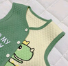 wua·wua嬰兒衣服秋季春秋新生兒連體衣秋冬寶寶馬甲外出保暖睡衣套裝秋裝 綠恐龍?zhí)籽b【保暖 馬甲+連體衣】 73cm （適合6-9月 體重14-18斤） 曬單實拍圖