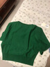 皮爾卡丹（pierre cardin）官方高檔針織衫女2025冬新款羊毛衫蝙蝠衫毛衣秋時(shí)尚一字肩寬松 品牌旗艦綠色 S 品牌旗艦 80-95斤 曬單實(shí)拍圖