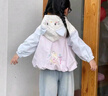 班喜迪女童外套春秋款2025新款兒童衣服秋季連帽上衣女寶寶洋氣公主秋裝 紫色 90 曬單實(shí)拍圖