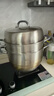 美廚（maxcook）316L不銹鋼蒸鍋三層32cm家用復底蒸煮湯鍋燃氣灶電磁爐通用MCZ050 曬單實(shí)拍圖