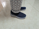 斯凱奇（Skechers）男鞋2025年新款秋季休閑健步鞋一腳蹬軟底運動(dòng)鞋布鞋217074 曬單實(shí)拍圖
