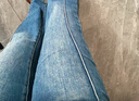 UR2025秋季新款女裝復古丹寧水洗立體縫線(xiàn)牛仔長(cháng)褲UYY850224+ 藍色 30 曬單實(shí)拍圖
