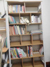 朗程書(shū)架落地置物架多層收納架一體靠墻展示架家用客廳墻角架鋼制書(shū)架 【實(shí)木生態(tài)板丨一體鋼架】嶼山木色80*30*169CM 曬單實(shí)拍圖