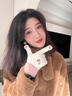 邦帛世手套女冬季冬天可愛(ài)女生加絨加厚學(xué)生可觸屏保暖騎行新年禮物 雪人針織手套【白色】 曬單實(shí)拍圖