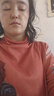 閃蜜打底衫女雙面德絨保暖2025新款印花T恤半高領(lǐng)護脖時(shí)尚內搭上衣女 半高領(lǐng)-橘紅色-德絨 2XL 建議120-135斤 曬單實(shí)拍圖