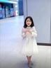奧萬森aowansen女童禮服輕奢小眾鋼琴演出服兒童生日公主裙女孩主持人花童婚禮裙 2306白色 長袖 +送皇冠 120 cm 曬單實(shí)拍圖