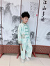 G.duck小黃鴨品牌童裝男童漢服套裝2025新款中兒童國風(fēng)新中式唐裝兩件套 圖片色 100 cm 曬單實(shí)拍圖