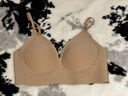 幸棉美背文胸無(wú)痕露背聚攏大u型掛脖吊帶粉底液細肩帶內衣女透氣秋冬 曬單實(shí)拍圖