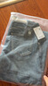 MO&Co.設(shè)計感拼接高腰土耳其棉牛仔褲復(fù)古美式直筒淺色摩安珂 牛仔藍(lán)色-第2批 建議確認(rèn)尺碼哦 XS 25 建議和客服確認(rèn)尺碼哦 曬單實拍圖