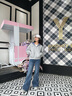 美麗衣櫥（BEAUTIFUL WARDROBE）高腰減齡微喇牛仔褲女秋季高級復古感顯瘦喇叭褲慵懶拖地馬蹄褲女 曬單實(shí)拍圖