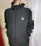 adidas經(jīng)典三條紋運動(dòng)連帽夾克外套男女秋季阿迪達斯三葉草 黑色   2XL 曬單實(shí)拍圖
