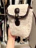 瑜尚臻品 毛絨單肩包女2025秋冬新款可愛(ài)通勤斜挎包百搭零錢(qián)手機包小方包 米白色 曬單實(shí)拍圖