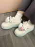 森馬歐若風(fēng)配裙可愛(ài)小白鞋女2025秋季新款休閑板鞋運動(dòng)鞋子女加絨棉鞋 米綠加絨【腳寬腳胖拍大一碼】 35 曬單實(shí)拍圖
